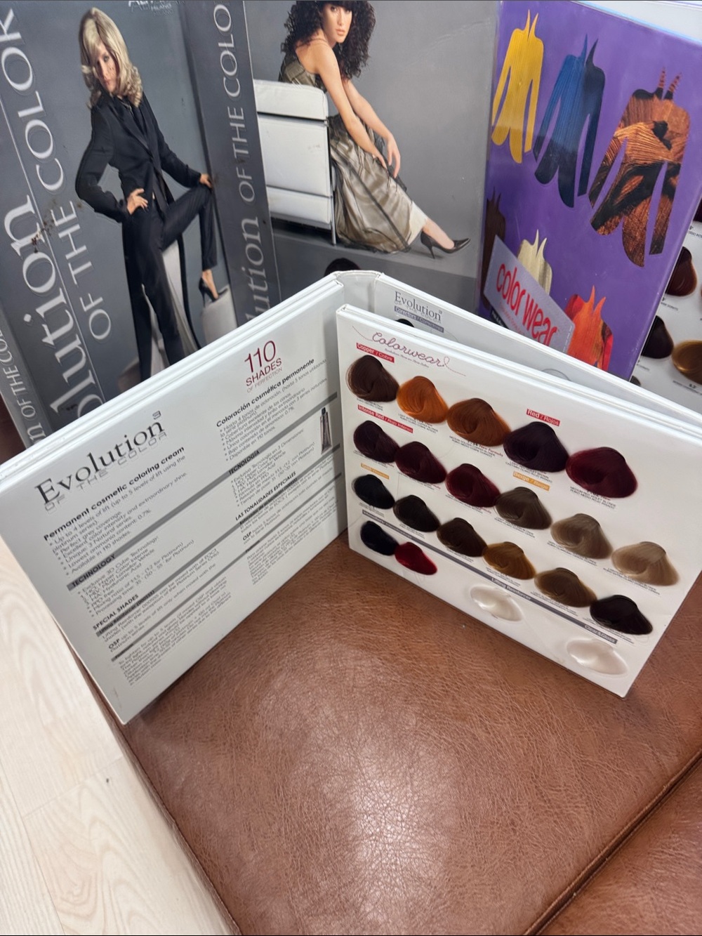 Evolution of the Color Hair Color Swatch Book - Assorted Brown & Red Shades